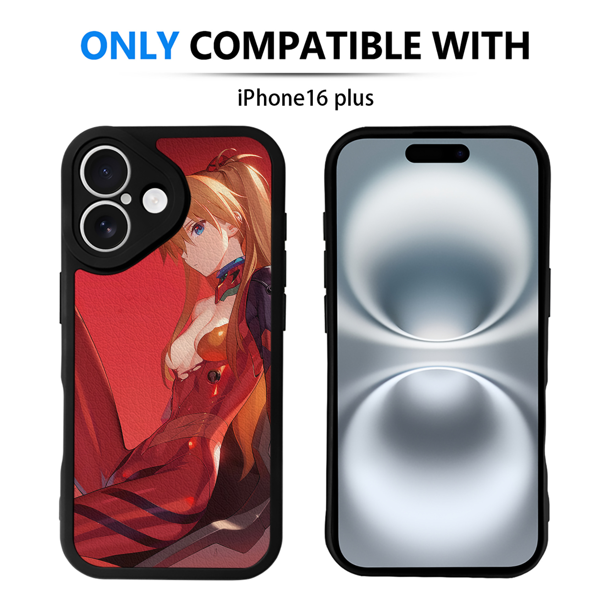 （画像用） EVA 新世紀エヴァンゲリオン 【iPhone 16シリーズ対応】シリコンスマホケース（レザー調） 材質：シリコン